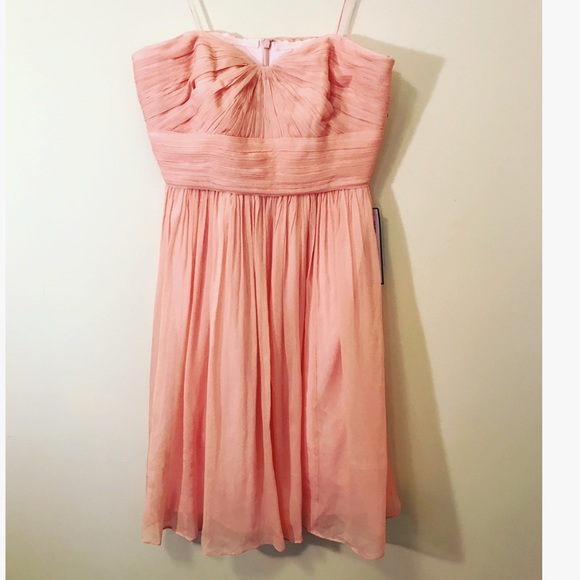 J Crew NWT misty rose strapless bridesmaid dress - Picture 2 of 7